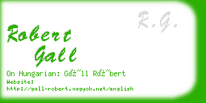 robert gall business card